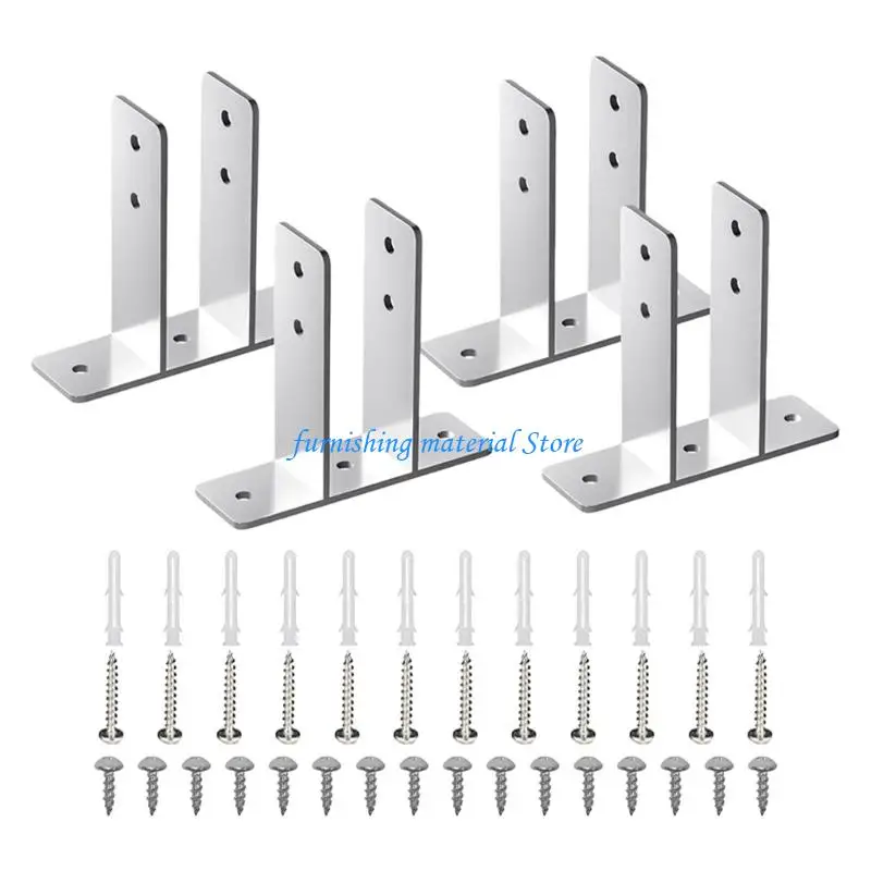 Y5GD Pack Of 4 Metal Urinal Bracket Holders Srong Easy Installation for 1In Panel