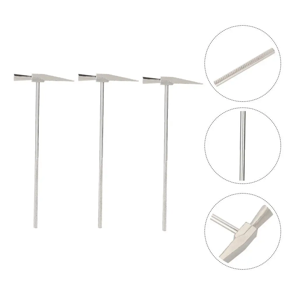 3Pcs Kalimba Tuning Hammers High Quality Iron Material Comfortable Grip Non Slip Design Sound Maintenance Tool