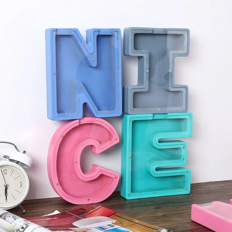 26 Letter Piggy Bank Money Box Kids Savings Jar Coin Storage Box Creative Alphabet Money Bank Cash Safe Home Room Decor Gift