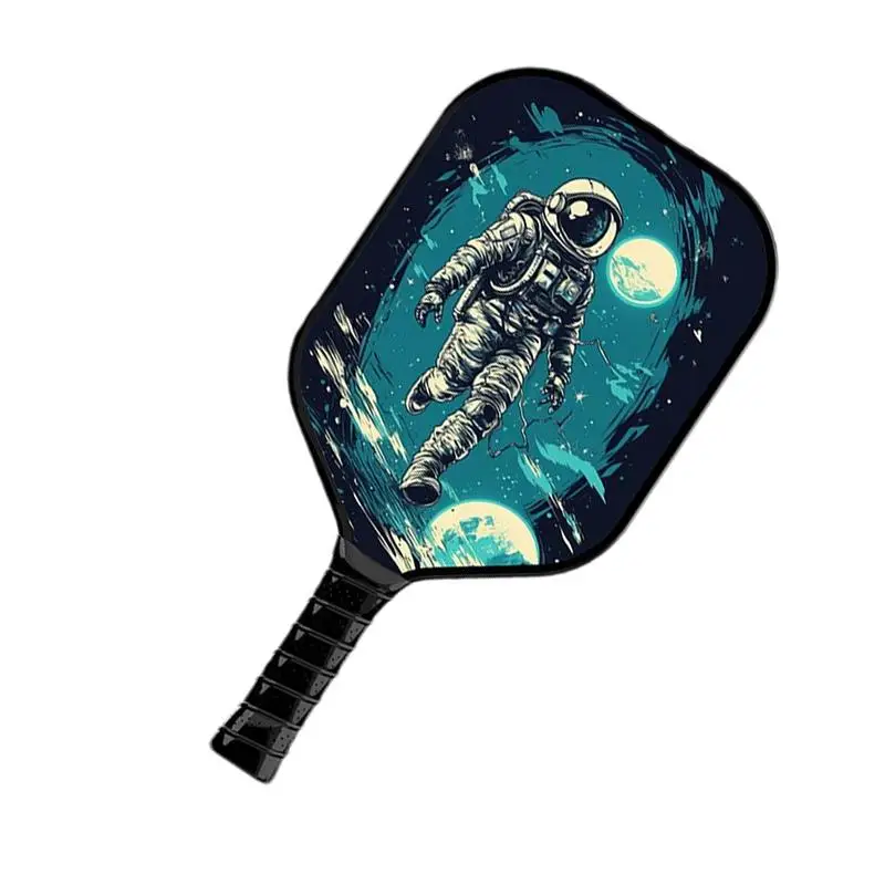 Pickle Ball Rackets For Adults Sports Pickle Ball Paddle Astronaut Pattern Fiberglass Beach Paddle Ball Rackets Lightweight