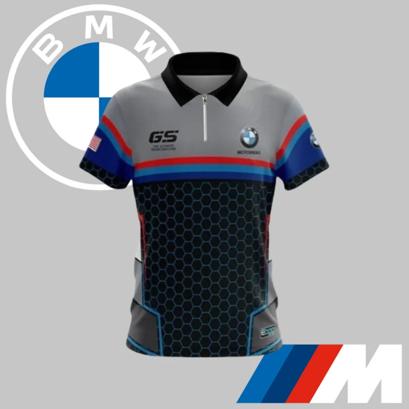 

BMW Летняя мужская быстросохнущая рубашка-поло, футболка, высококачественная роскошная брендовая рубашка-поло для спорта и отдыха, мото с короткими рукавами