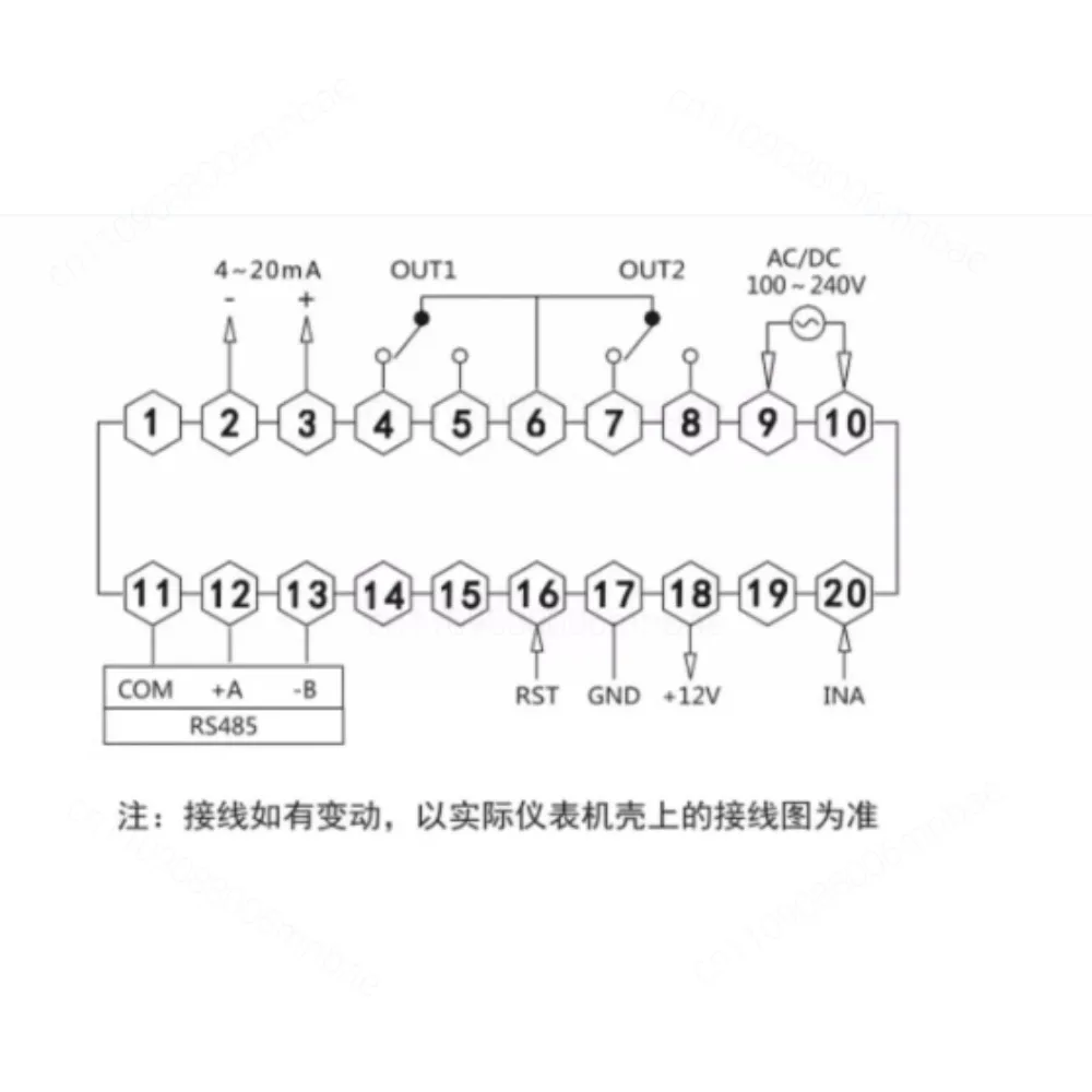 6 Digit Digital Tube Display Tachometer Motor Speed Measurement Instrument Number High Precision Display Frequency Instrument