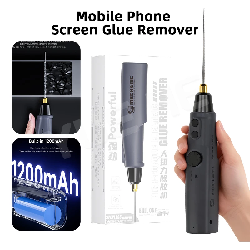 

MECHANIC BULL ONE High-Torque Adhesive Removal Tool - Professional for Mobile Curved Screen Repair Hard OCA Adhesive Stripping
