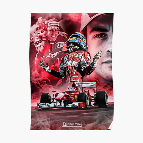 4 Redemption Fernando Alonso Bahrain  Poster Print Art Vintage Picture Modern Funny Painting Room Home Decor Wall Mural No Frame