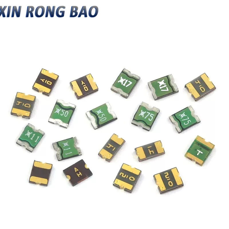 

20pcs/lot 1812 0.05A 0.1A/0.2A/0.5A/0.75A/1.1A/1.5A/1.6A/2A/2.6A/3A/3.5A SMD Resettable Fuse PPTC Self-Recovery Fuse