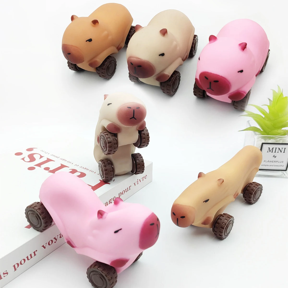 Image of Capybara Squishy Cars Home Decor, zum Stressabbau, für Weihnachten, Halloween, Geburtstagsgeschenke, perfekt für Bücherregal und Heimbüro
