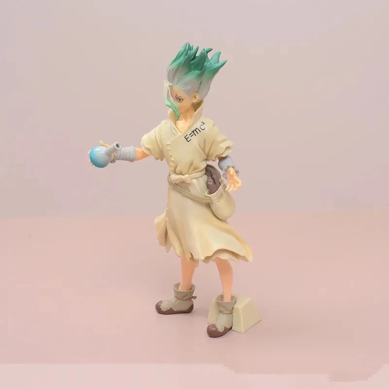 20cm Dr.Stone 3 New World Ishigami Senkuu Figure Anime Stone World Kingdom Pvc Figurine Collectiable Models Kids Gifts Toystoys