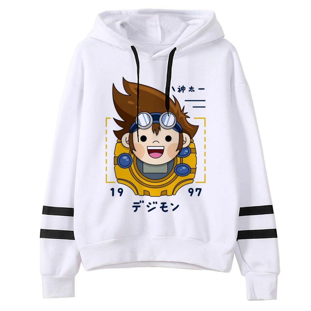 

Digimon hoodies women 90s Korean style harajuku aesthetic Hood sweater women graphic clothing