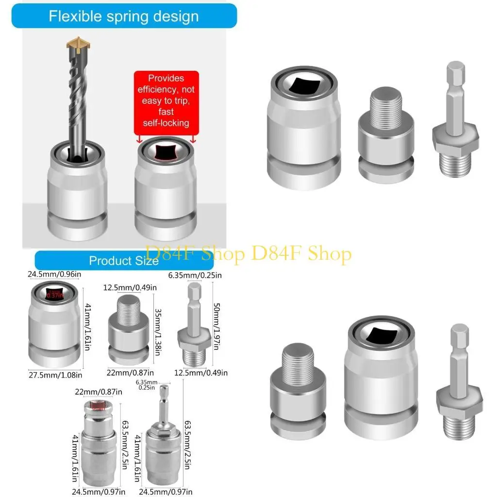 D84F Impact Wrench to Electric Hammer Adapter Drill Chucks Adapter for Square
