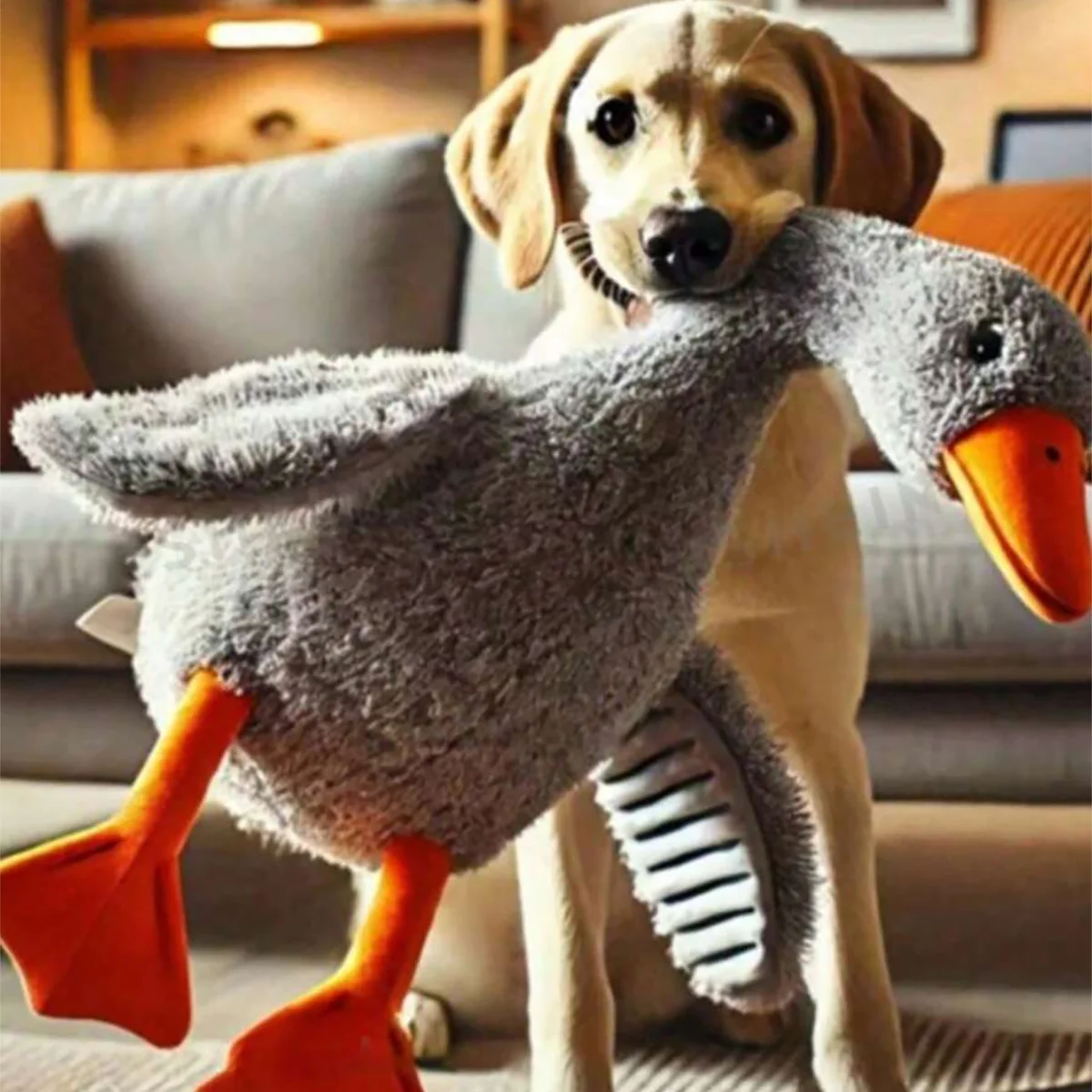 مجموعة من ألعاب البطة الناعمة القطيفة، أبيض/رمادي/بني، مناسبة للعب القطط والكلاب معها، تساعد الكلاب على اللعب ونفق الطاقة، مناسبة للحيوانات الأليفة الصغيرة والمتوسطة الحجم (يضى موصى به للحيوانات الأليفة الكبيرة).