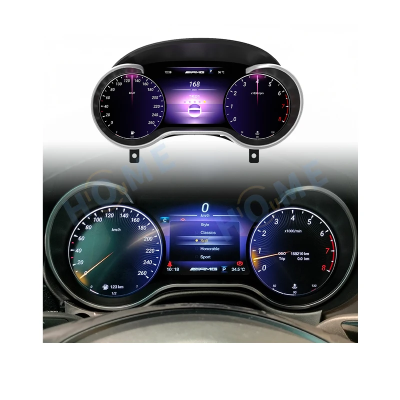 

Linux 12.5-inch LCD Dashboard Is Suitable Newly Upgraded for G/R/ML/GL/GLE/GLS Class Smart Speedometer