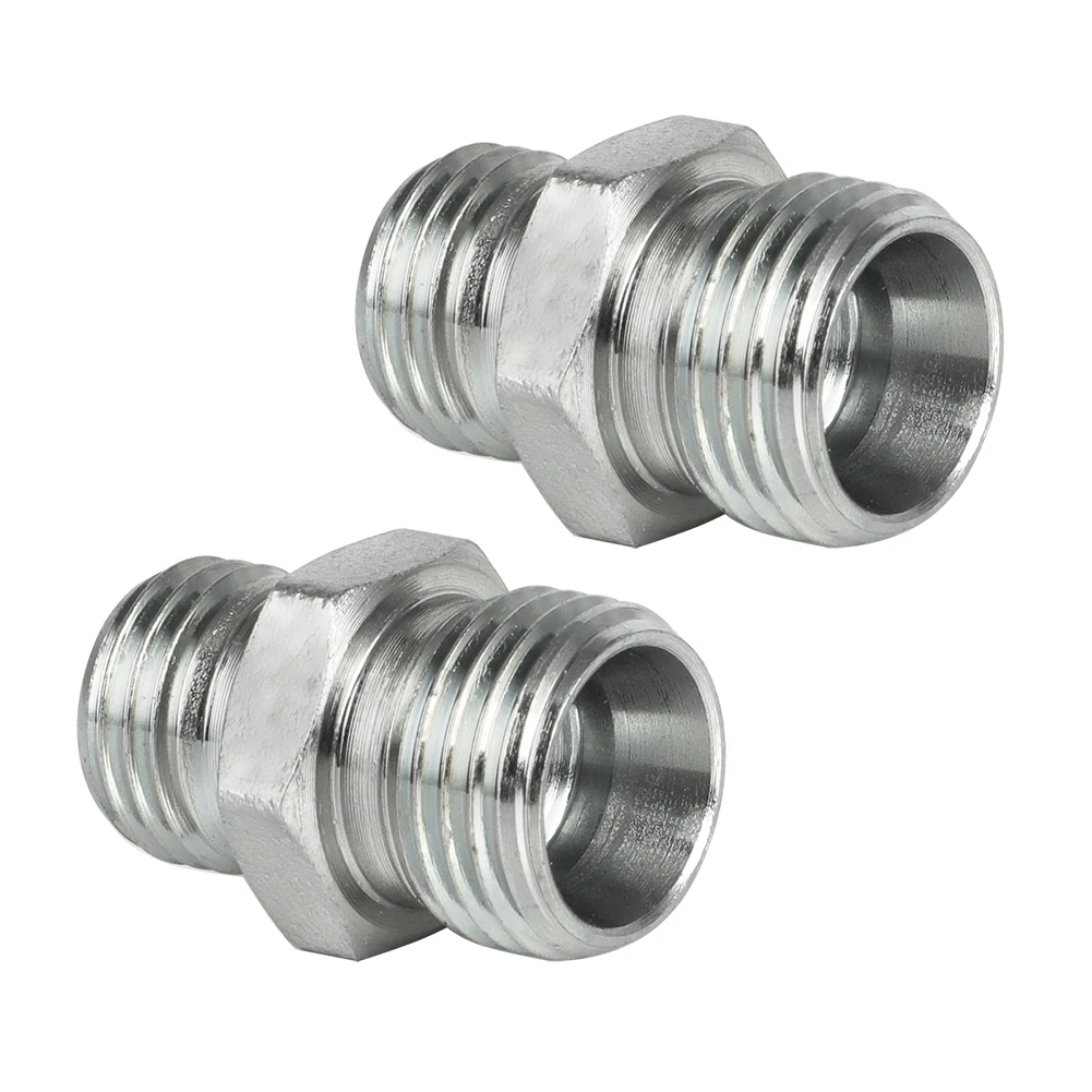 2PCS For Mini Excavator Hydraulic Attachment Fitting Adapters M14 - M16 115757