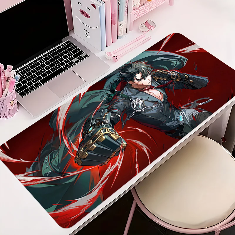 Muismat Kantoor PC Accessoires Toetsenbord Mat Anime Patroon Antislip Rubberen Muismat Gamer G-genshin Impact Wriothesley Bureaumat