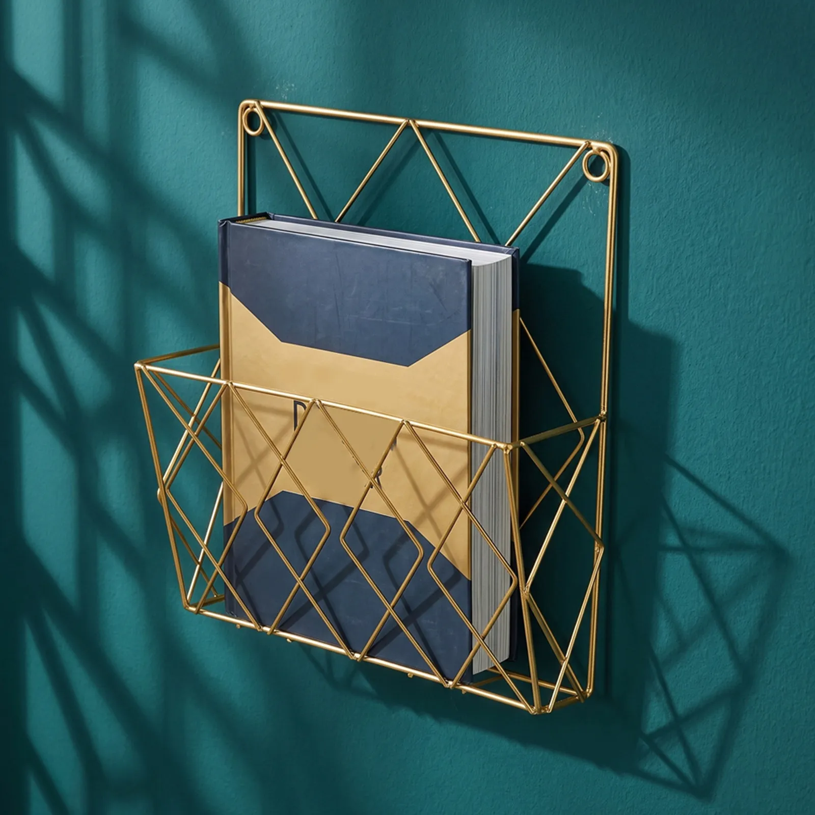 3Pcs Wall Mounted Metal File Holder Mesh Organizer Mail Rack Document Storage for Office Home Classroom Wall File Holder Rack