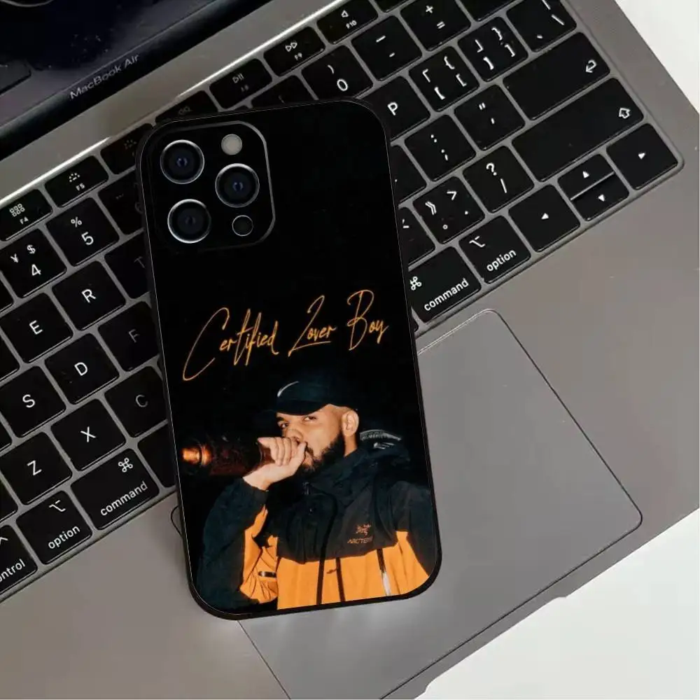 حافظة هاتف مغني الراب D-Drake لهاتف iPhone17,16,15,14,13,12,11 Plus، Pro Max غطاء أسود ناعم #4