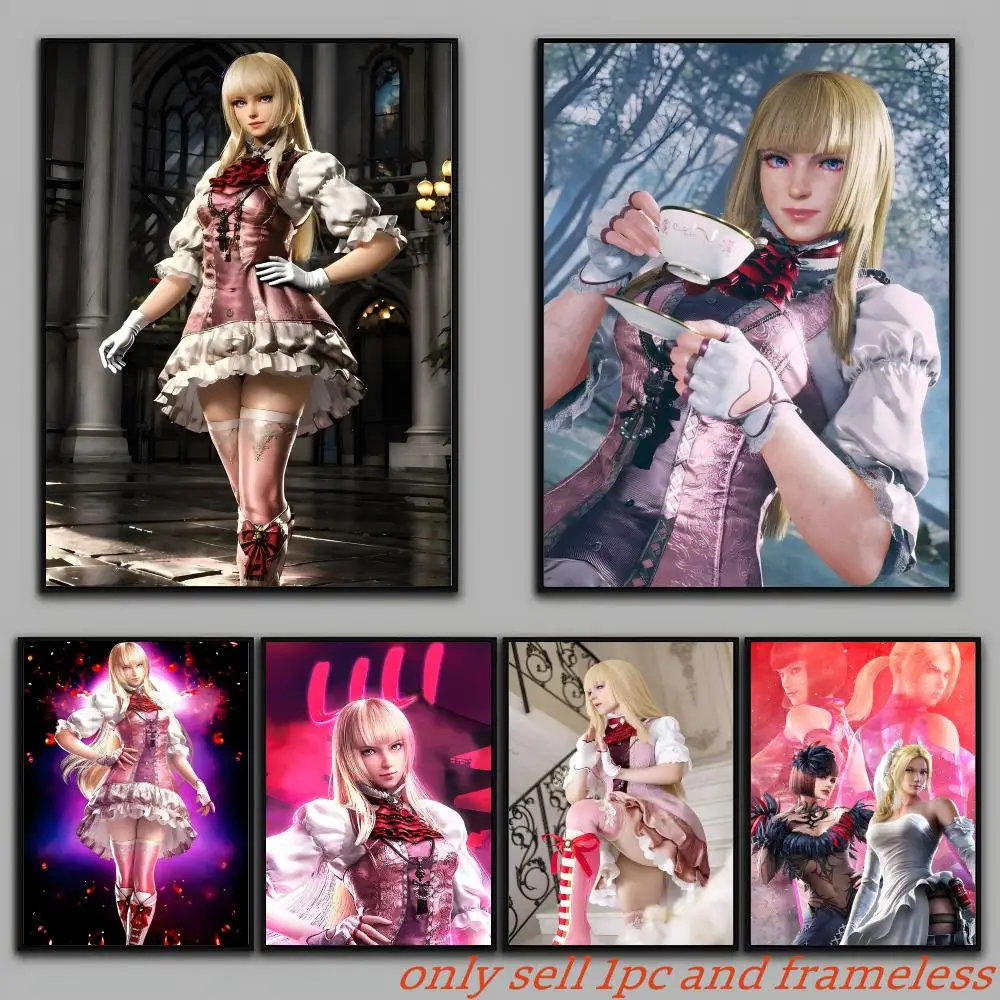 Game Girl Lily T-Tekken Poster Wall Art Sticker Mural Photo Print Decorative Poster for Living Room Home Decor