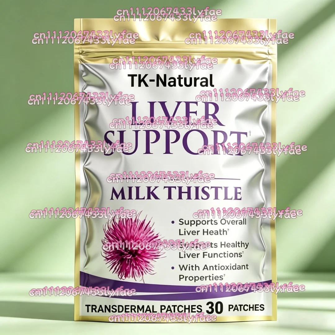 30 Patches Liver Cleanse Detox & Repair Transdermal Patches Milk Thistle Liver Support for Healthy Liver Function