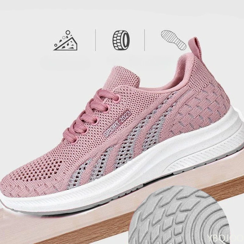 Large Size Spring and Autumn Fashion New Lightweight Casual Women's Shoes Breathable and Versatile Sports Running Women's Shoes