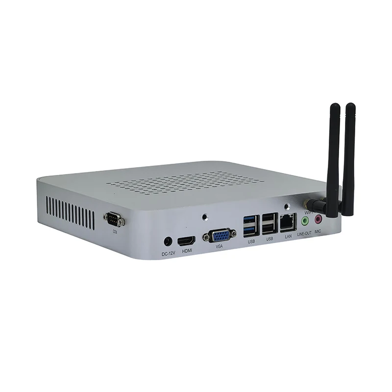 2026 ELSKY Manufacturer Integrated Fanless Motherboard HD4001 Mini Computer J6412 4K 60Hz DDR4 RAM Max 16GB RS232
