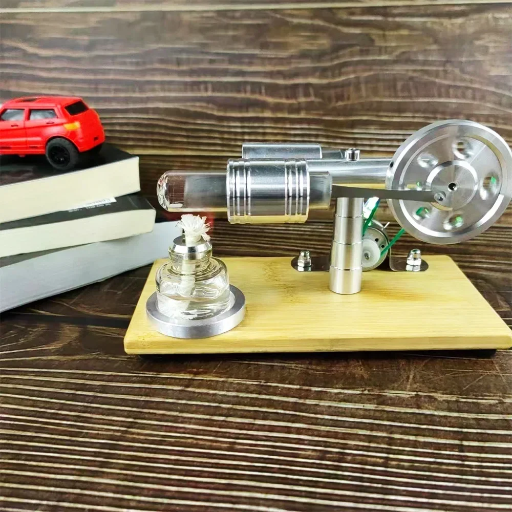 Motor Stirling, motor de vapor de combustión externa, generador de modelo, motor de alta potencia, juguete de experimento científico