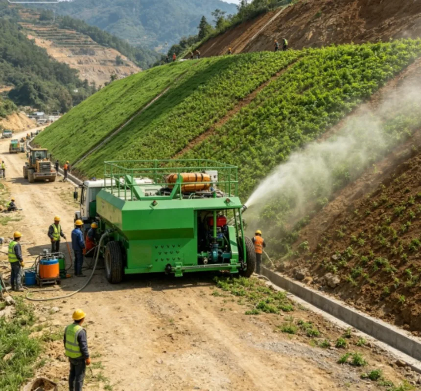 Hydroseeding Equipment with Vibration Screen – Save Time on Soil Sieving
