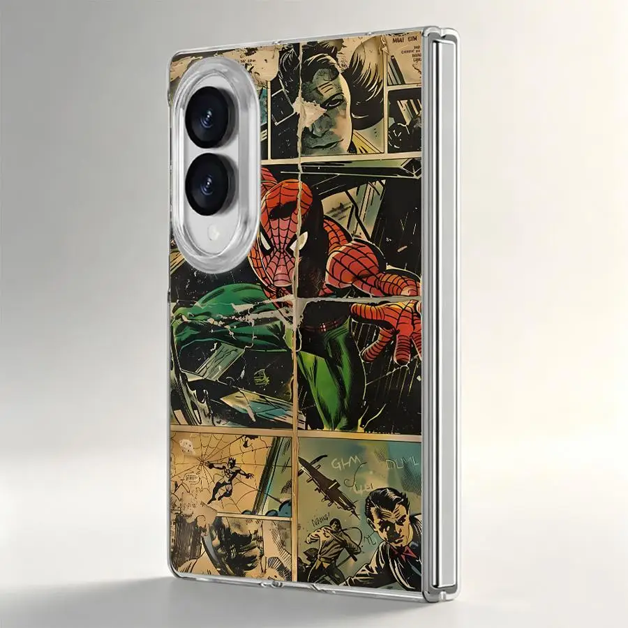 Cartoon Hero Transparent Soft Phone Cover Case for Samsung Galaxy Z Fold 8 ZFold8