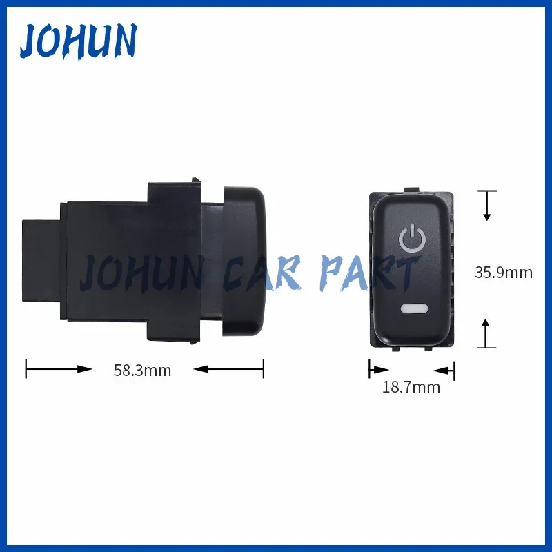 1PC LED Key Switch Fog Light Daytime Running DRL Power Switch Button for Mitsubishi Pajero V73 V93 Lancer Outlander ASX L200