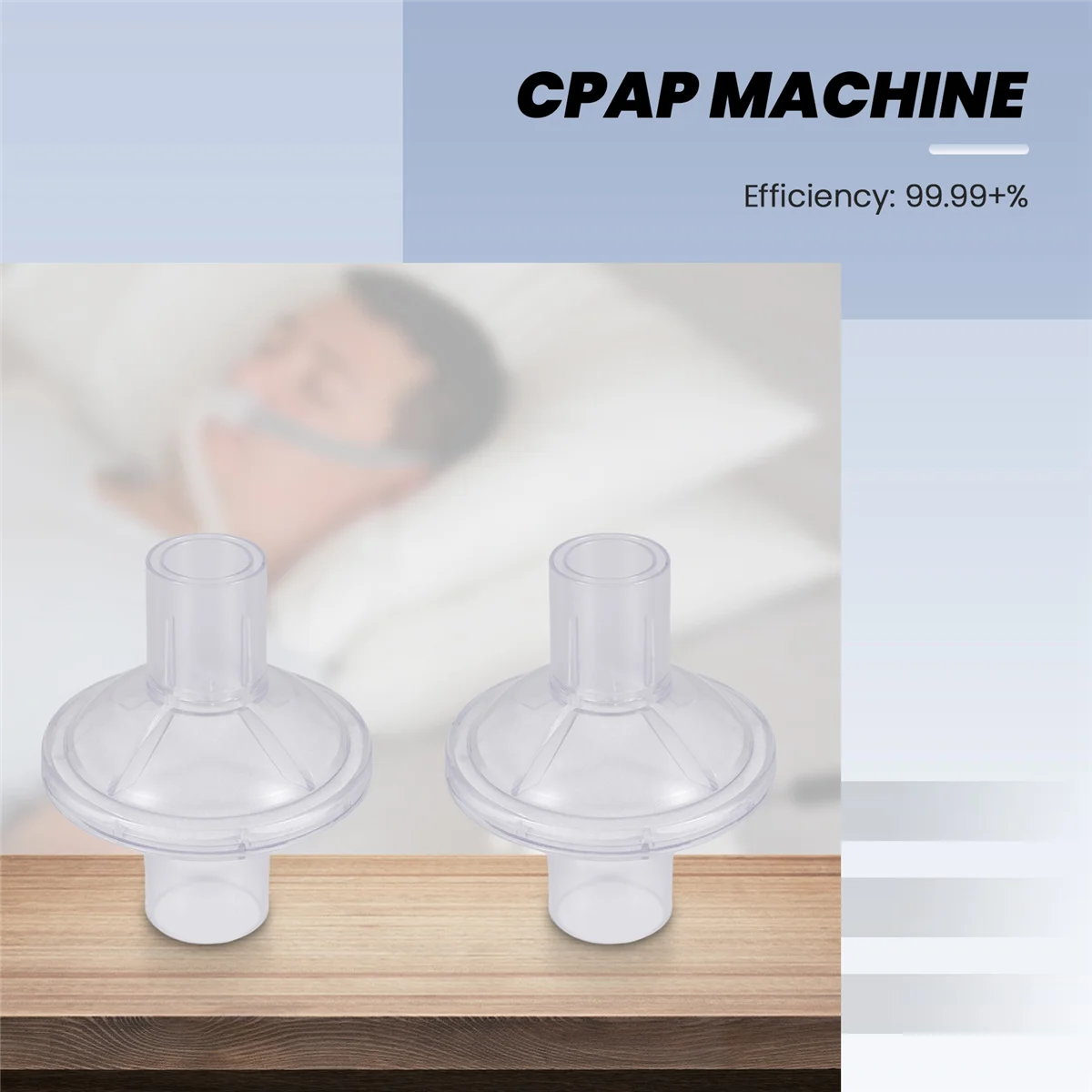 Venda quente filtro de saída viral em linha compatível com, máquina CPAP/BiPAP, 12 pacotes