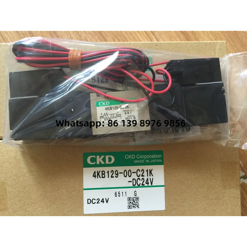 Original CKD Xikaili Solenoid Valve 4Kb129-00-C21k-Dc24v 4Kb129-C21k Brand New