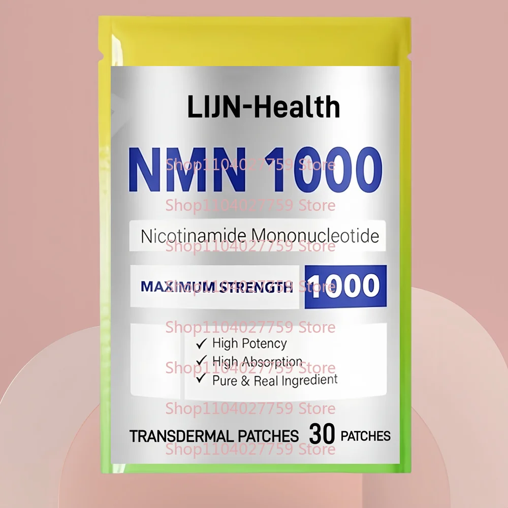 30 Pflaster NMN (Nicotinamid-Mononukleotid) Transdermale Pflaster für NAD, Zellen, Immunsystem, Energie, Anti-Aging & Langlebigkeit