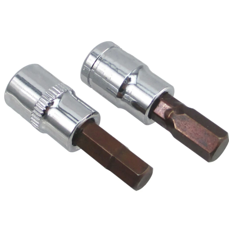 1/4 Hex Bit Socket 1Pcs S-2 Hexgon Bits Adapter Allens Key For Torque Spanner Ratchet Socket Wrench Hand Tools