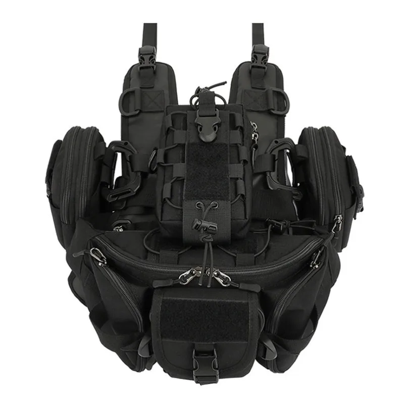 Motorcycle Waterproof Tank Vest Bag Universal Riding Storage Pack Mounting Base Accessories