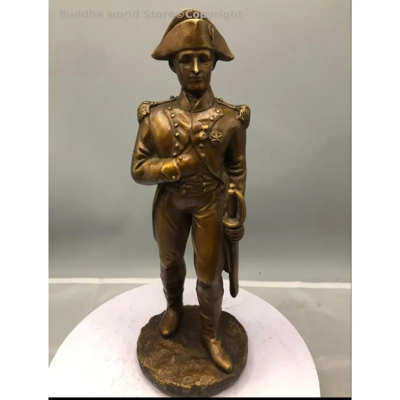 Collection French First Republic Emperor Napoleon Bonaparte Military uniform Napoleon The First  Bronze sculpture statue  large