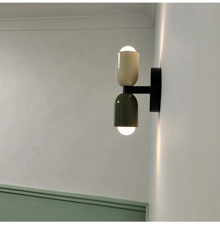 Marcon Multi Modern Bedroom Bedside Wall Lamp Corridor Staircase Balcony Dining Room Lighting Simple Store Wall Lamp Ironwork E2