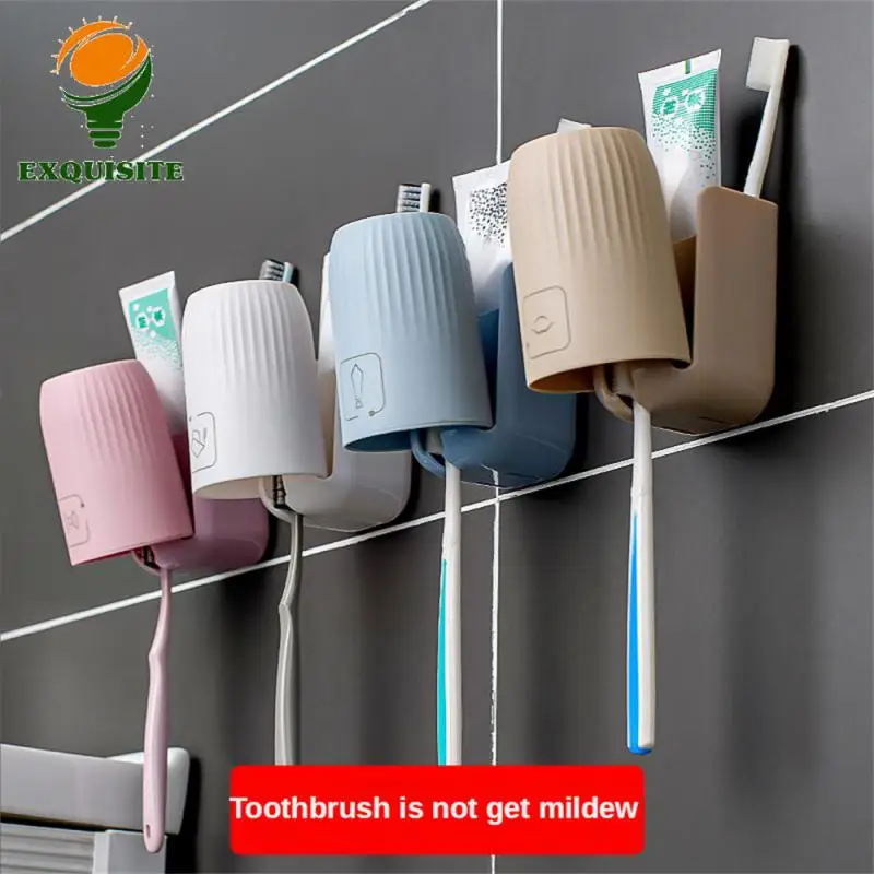 Punch-free Toothbrush Durable Mouthwash Cup Holder Firm And Reliable Coffee Bathroom Supplies Punch-free Toothbrush Storage