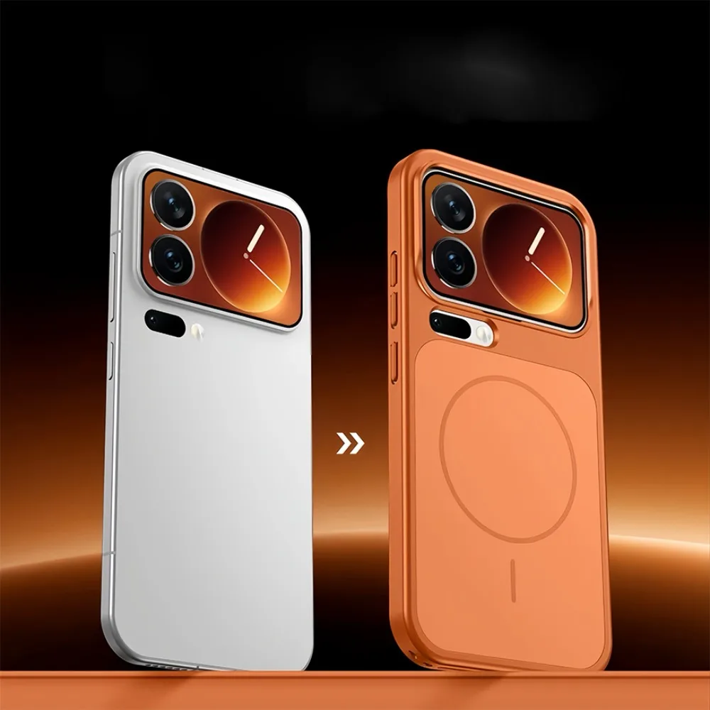 Original ag nano vidro fosco magnético carga sem fio armadura capa de telefone para xiaomi 1717 pro 17promax 5g