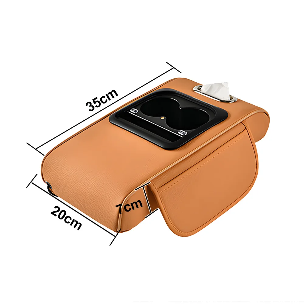 سيارة مركز وحدة التحكم مسند الذراع صندوق السماء المرصعة بالنجوم سقف الارتفاع زيادة سيارة حصيرة متعددة الوظائف صندوق تخزين الأنسجة للمركبات #6