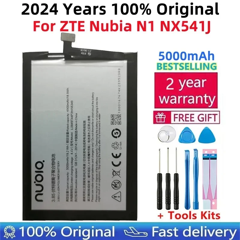 

Original 5000mAh Li3849T44P6h956349 Battery For ZTE Nubia N1 NX541J Cell Phone Battery+Tools Kits