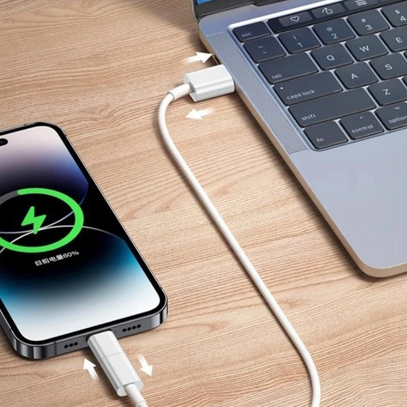 Portable 4pcs Lightnings to Type C Adapter Safe and Long-last Use Support Charging & Data Syncing Type C Charger Adapter 896C