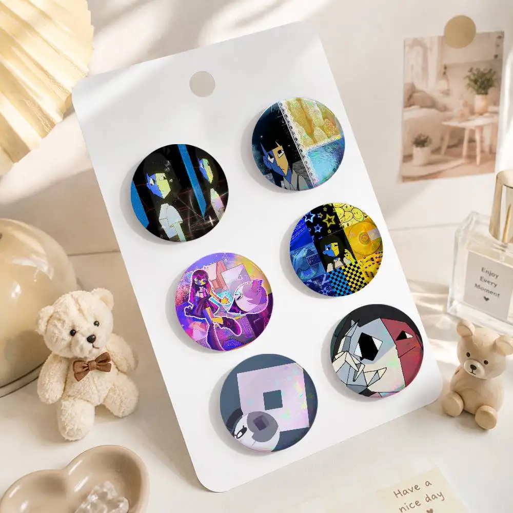 Ena G-Graphic S-Sthetic Rain Rock-E 75x75 25x25 Mm  Round Brooches On Backpack Shirt Accessories Jewelry Badge Gift For Friends