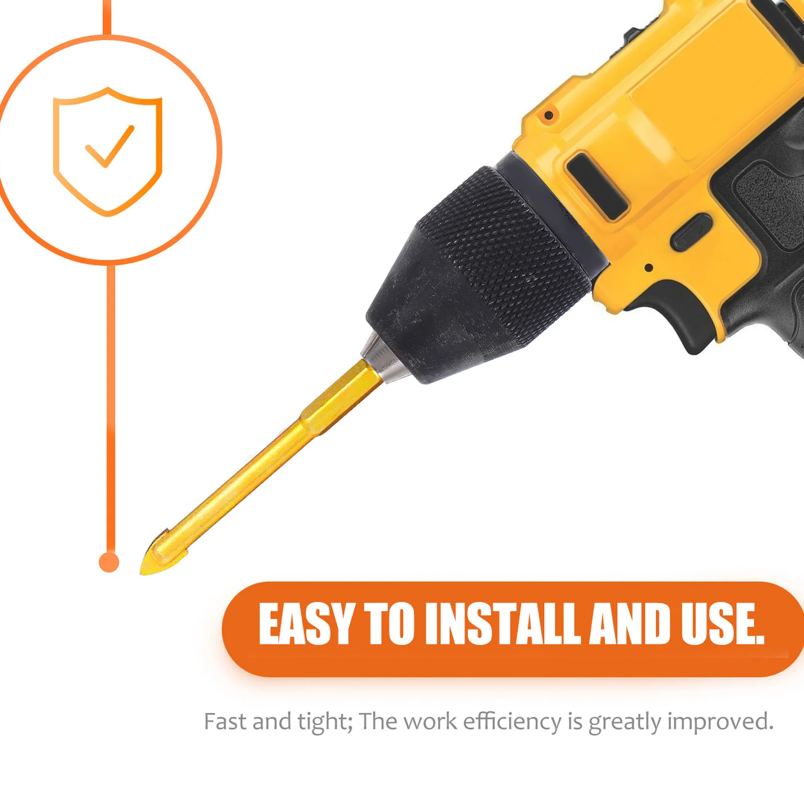 

1Pcs Keyless Drill Chuck High Performance Metal Chuck for Drill Impact Driver Convert Tool Space Saving Design