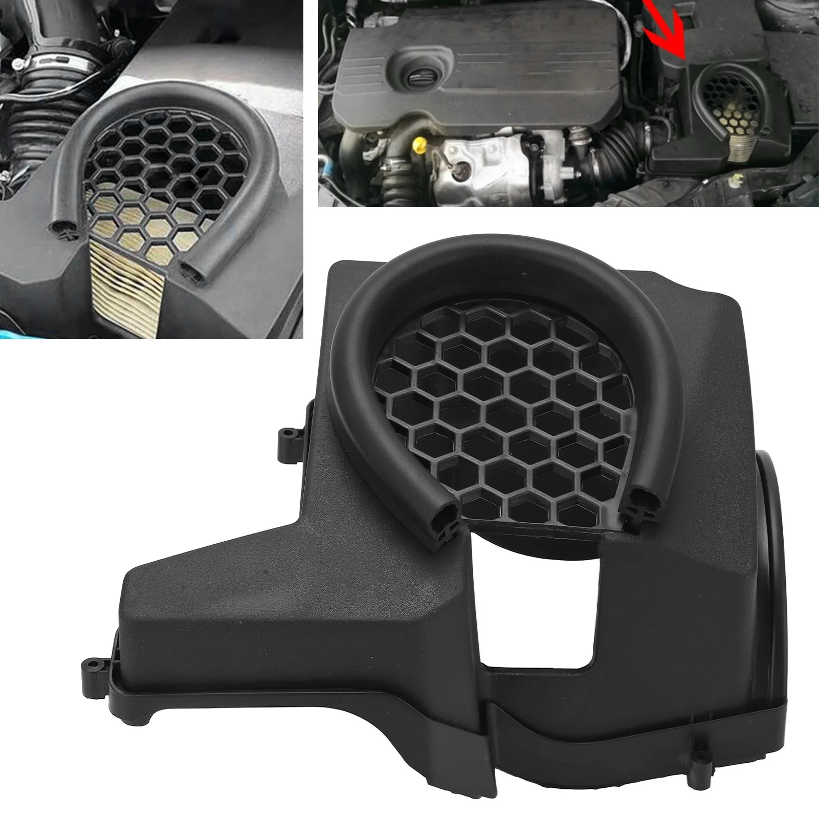 

Air Inlet Filter Box Car Accessories Air Intake Box Grille Hood Cover Car Accessories Replacement for Focus Escape C‑MAX