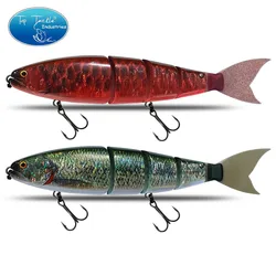 Richiamo di pesca Nuoto Esca Snodata Galleggiante affondamento 245mm 11 Colori Gigante Esca Dura Sezione Richiamo Per Grande Esca Bass Pike Lure