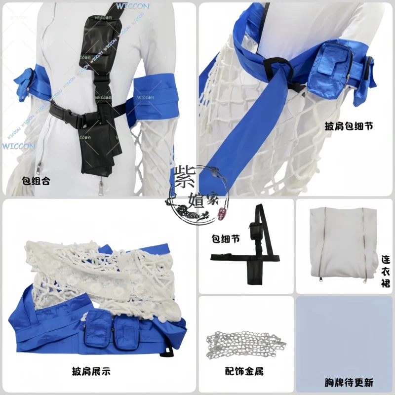 CyArcana Cosplay Costume Sexy See Through Outfit Full Set  Wig Anime Game NIKKE Goddess of Victory Character Halloween Party Sta