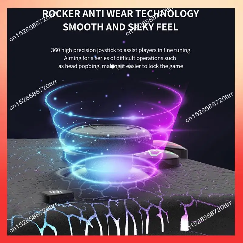 

ABNR Беспроводная игровая консоль + приемник для коммутатора/Android/Ios/ПК 6-осевой гироскоп Высокоточный джойстик Rgb Bluetooth Геймпад Прочный