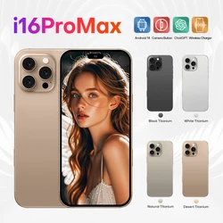 2024 New i16promax smartphone 8+512G Smart Island HD 6.7-inch screen with camera capacitor button Android 14, fast charge