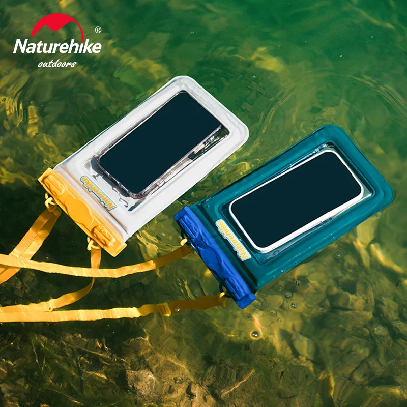 Naturehike Buoyancy Waterproof Cellphone Bag IPX8 PVC Swimming Phone Cover Touch Screen Sealed Diving Mobile Phone Shell