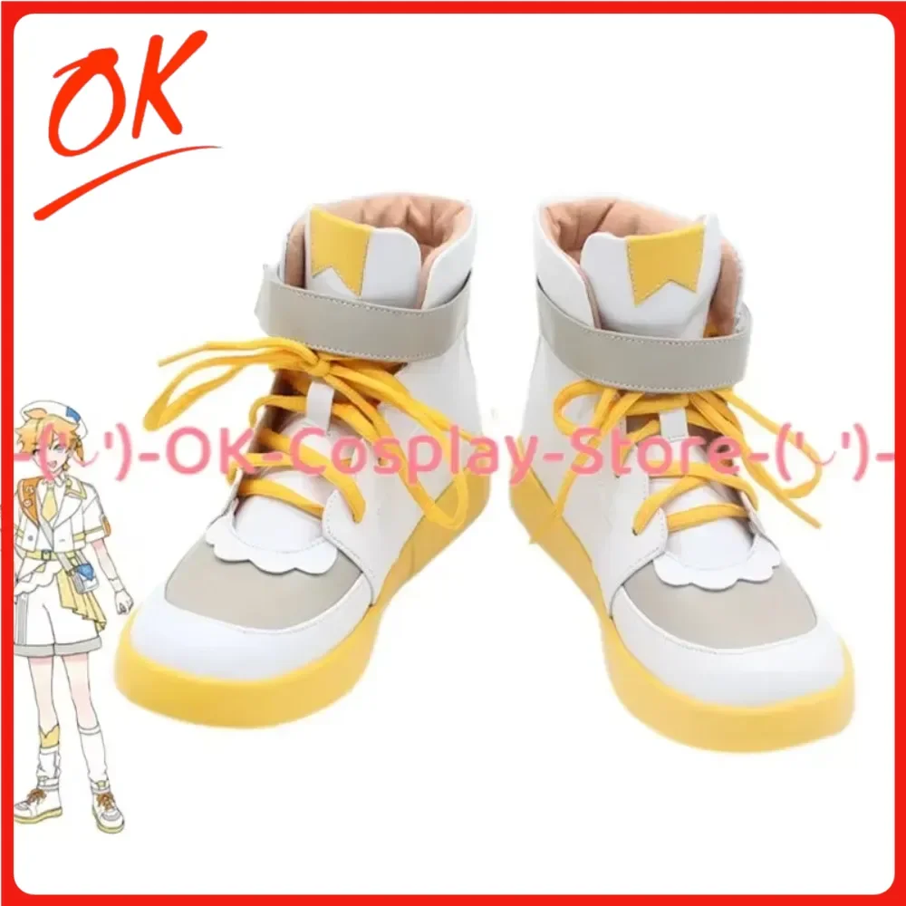 

[Customized] Magic Future Len Cosplay Shoes Anime Roleplay Prop Halloween Carnival Party PU Leather Boots