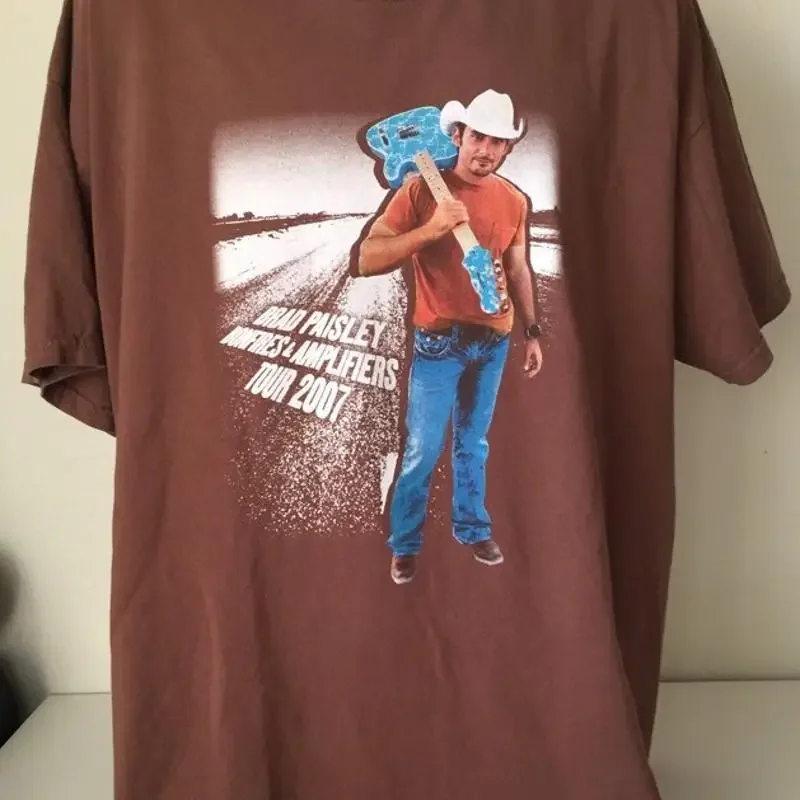 BRAD PAISLEY BONFIRES AMPLIFIERS 2007 tour concert show XXL T Shirt