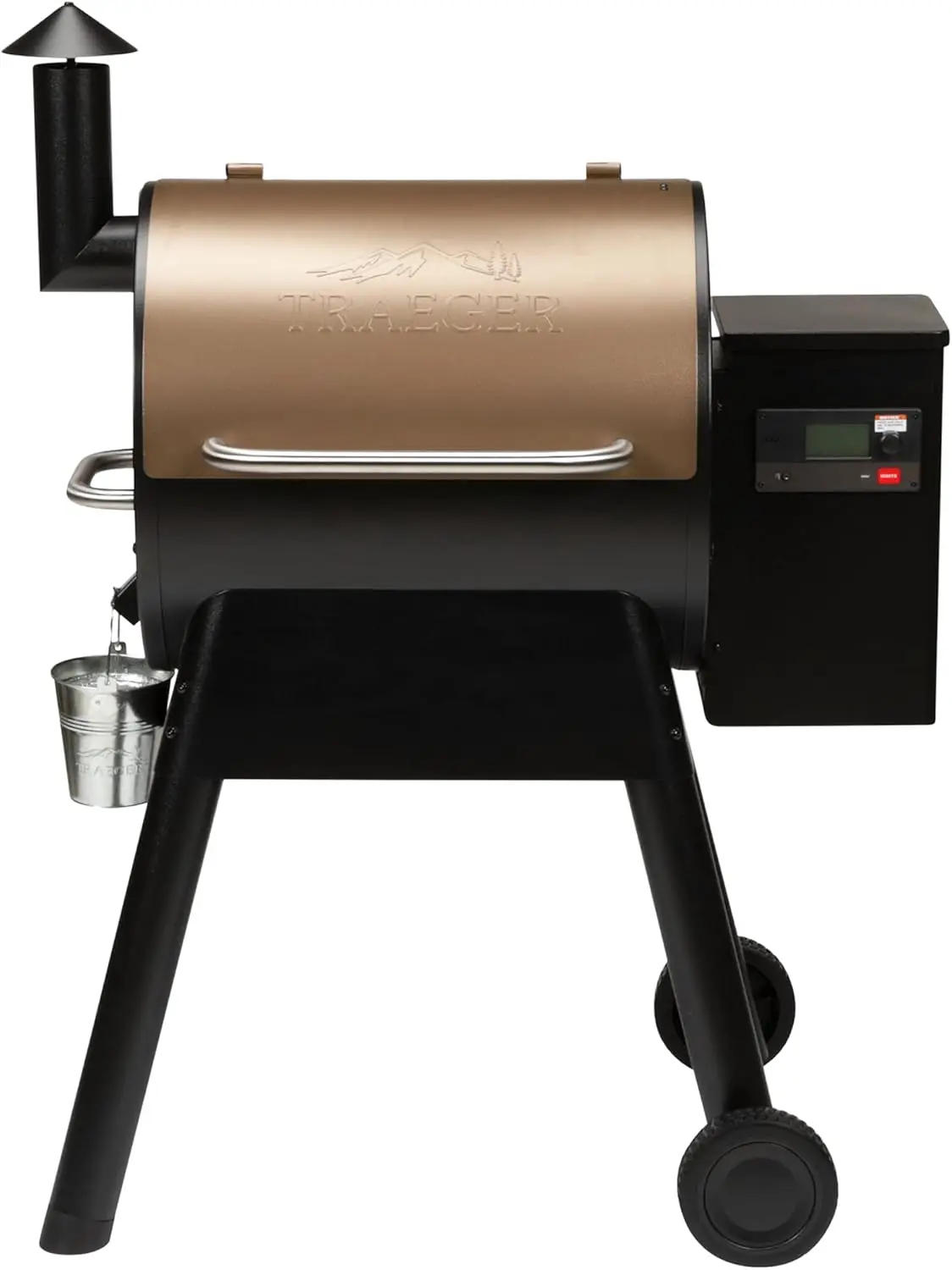 Grills Pro 575 Electric Wood Pellet Grill and Smoker, Bronze, 572 Square Inches Cook Area, 500 Degree Max Temperature, M